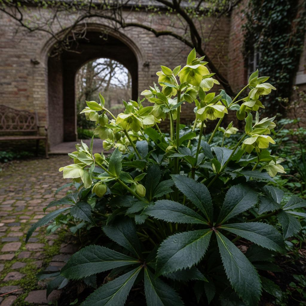 Elleboro fetido (Helleborus foetidus)