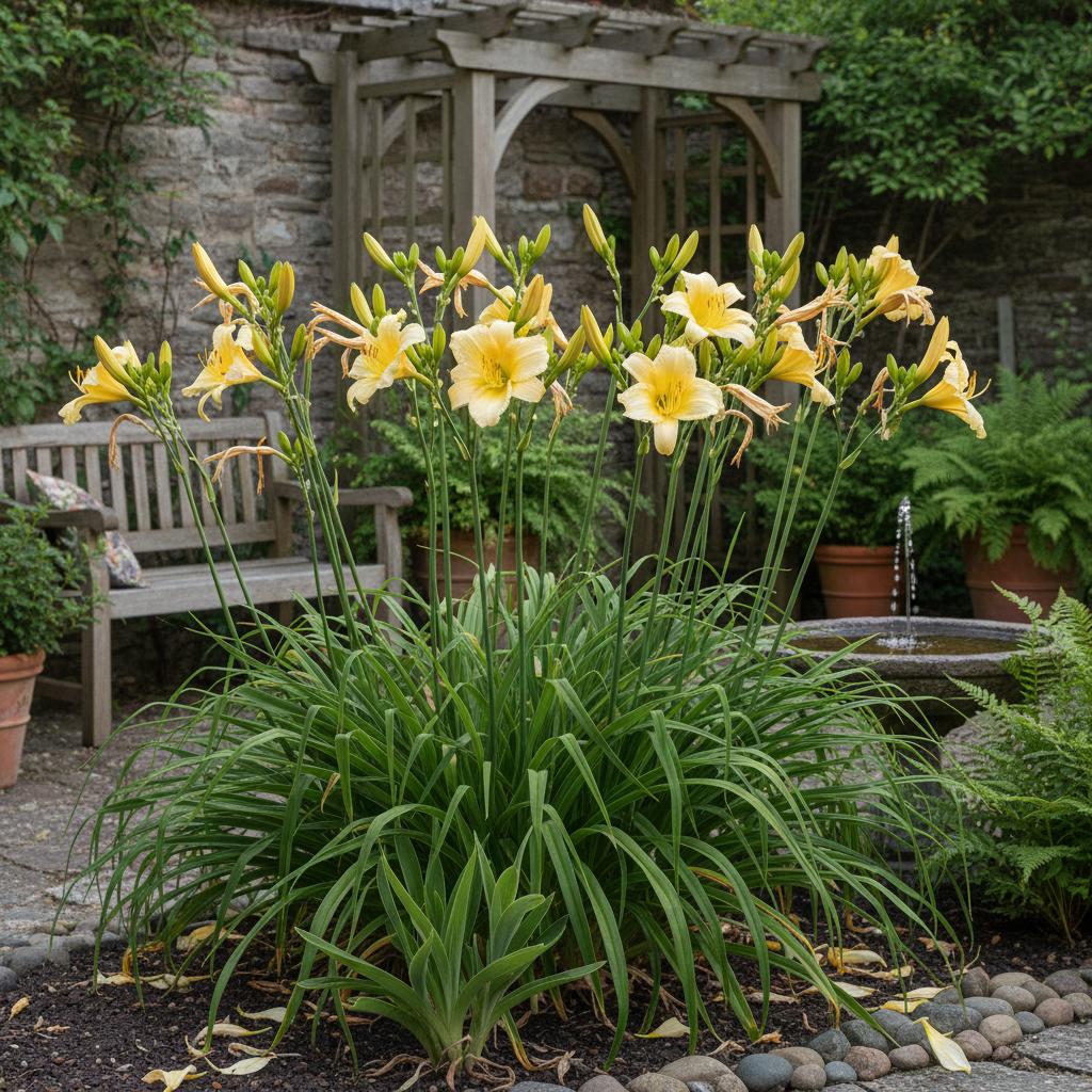 Giglio di giorno giallo (Hemerocalle gialla) (Hemerocallis lilioasphodelus)
