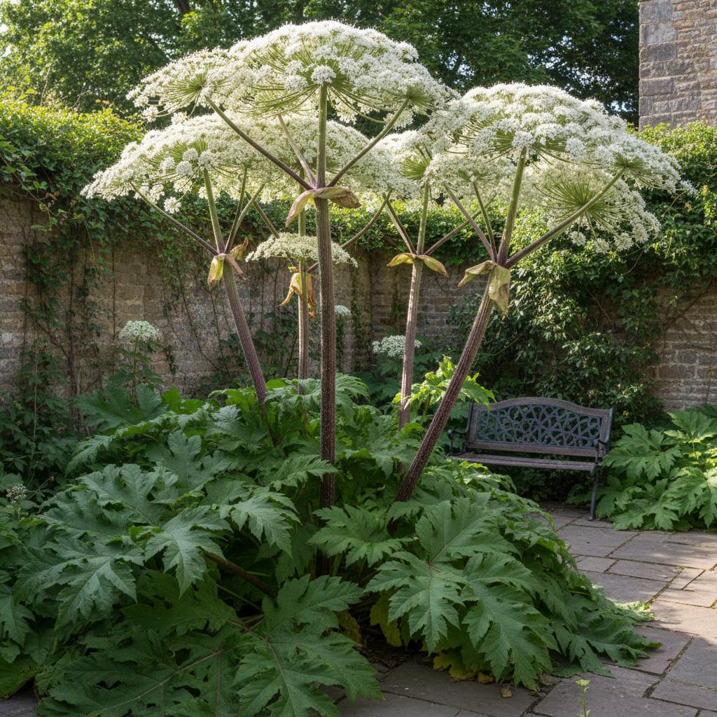 Erba gigante del Caucaso (Erba di Mantegazza) (Heracleum mantegazzianum)