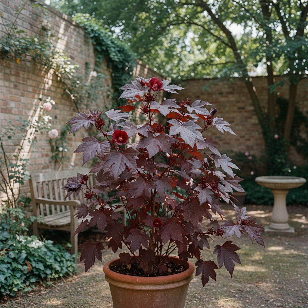 Hibiscus rosso foglia di acetosa (Hibiscus acetosella)
