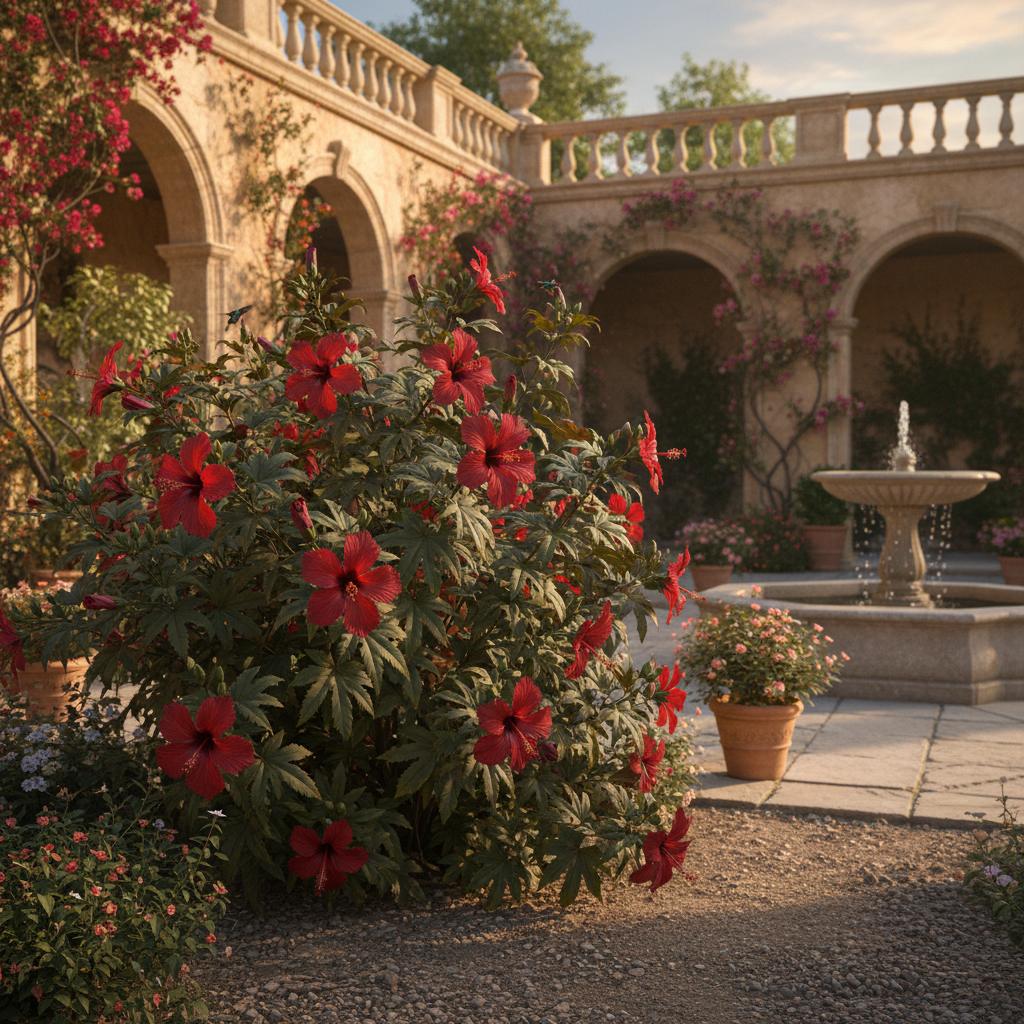 Hibiscus rosso scarlatto (Hibiscus coccineus)