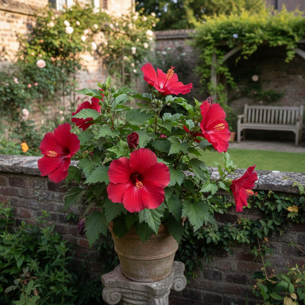 Ibisco Luna Red (ibisco gigante rosso) (Hibiscus moscheutos Luna Red)