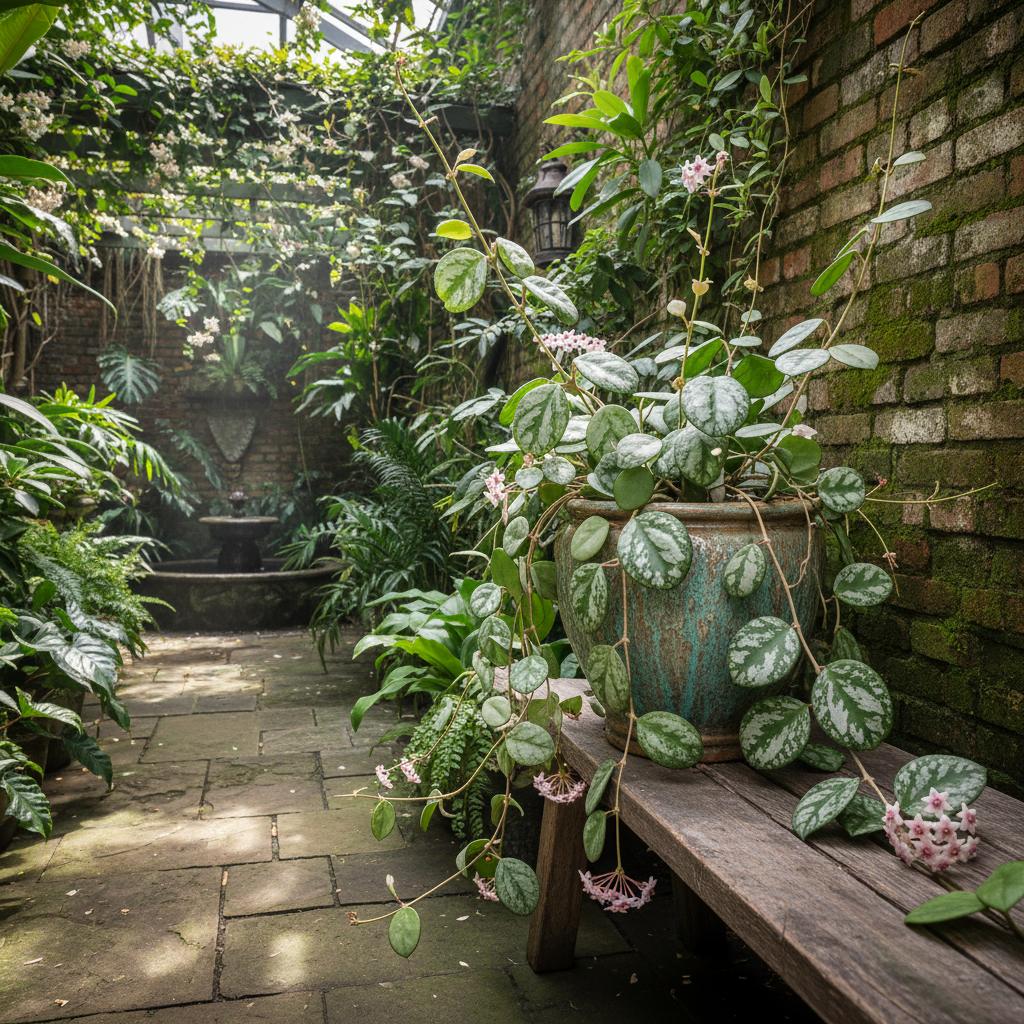 Hoya a forma di cuore 'Silver Splash' (Hoya kerrii Silver Splash)