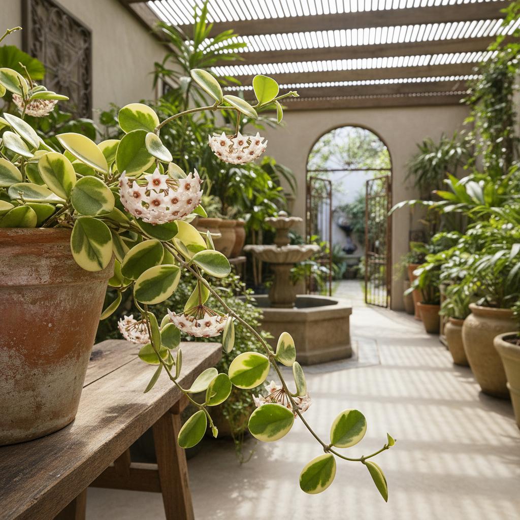 Hoya a cuore variegata (Hoya kerrii variegata)