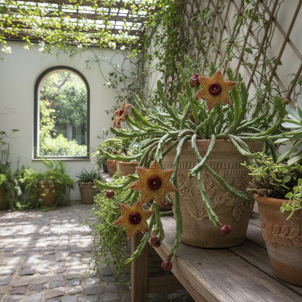 Pianta zebrata (Huernia zebrina)