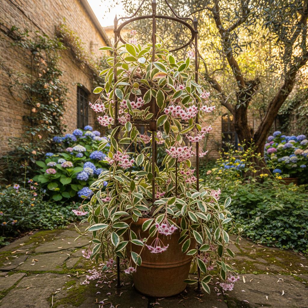 Hoya Carnosa 'Krimson Queen' (Hoya Regina Rossa) (Hoya carnosa 'Krimson Queen')