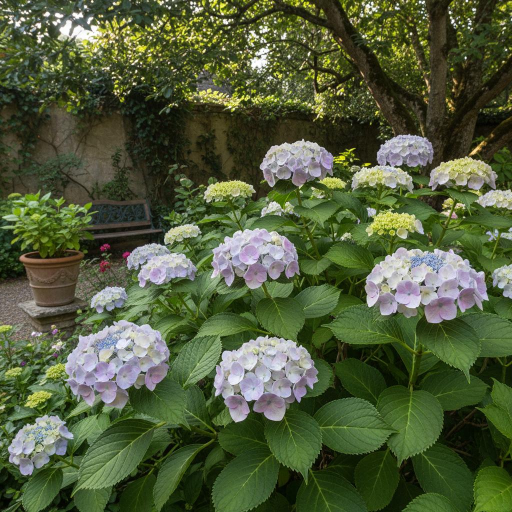 Ortensia a foglie grandi 'Ayesha' (Hydrangea macrophylla 'Ayesha')
