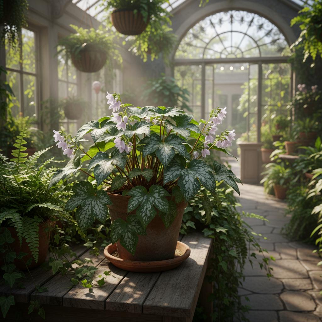 Foglia d'acqua della Virginia (Hydrophyllum virginianum)