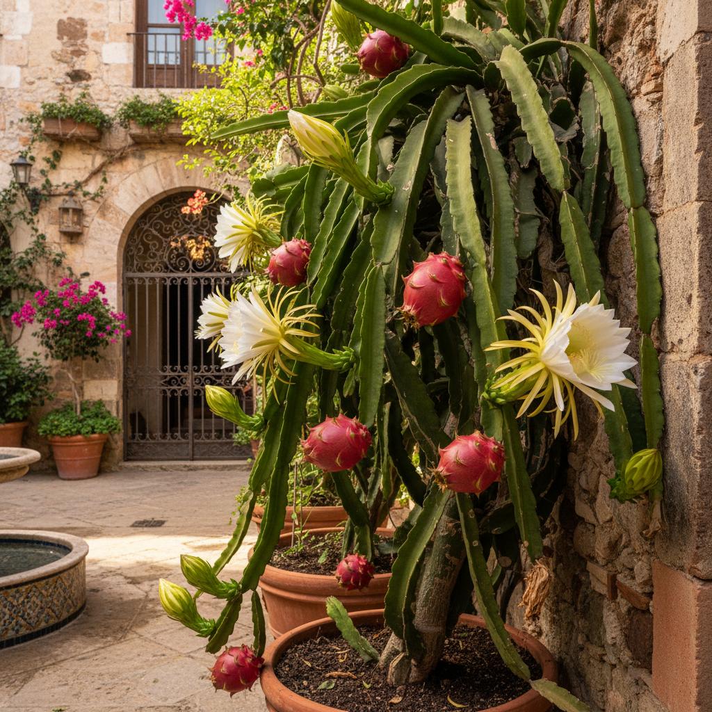 Pitahaya rossa (Pianta del frutto del drago) (Hylocereus undatus)