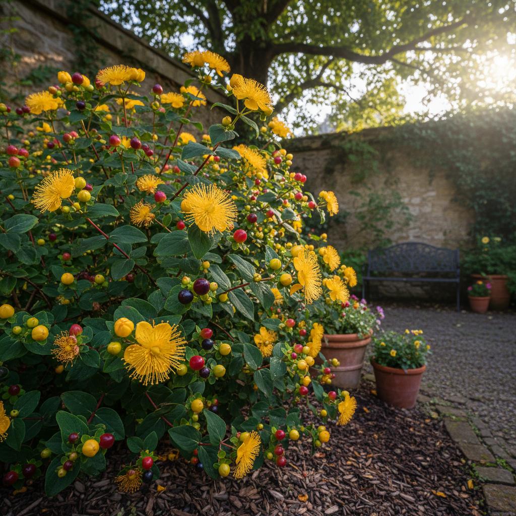 Iperico androso (Tutsan) (Hypericum androsaemum)