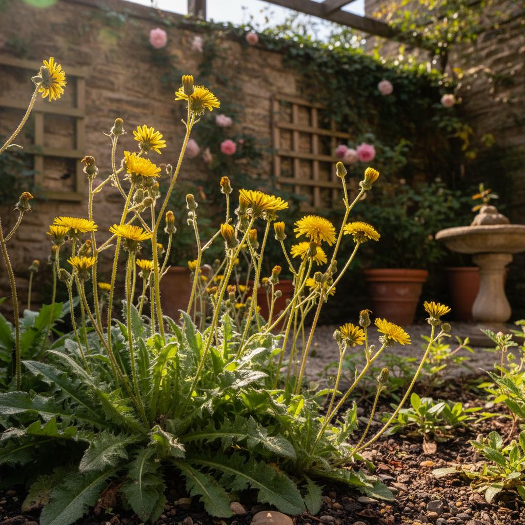 Erba Orecchio di Gatto (Hypochaeris radicata)