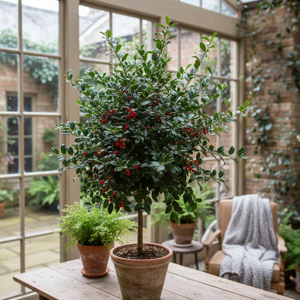 Acebo de hoja de mirto (Ilex myrtifolia)