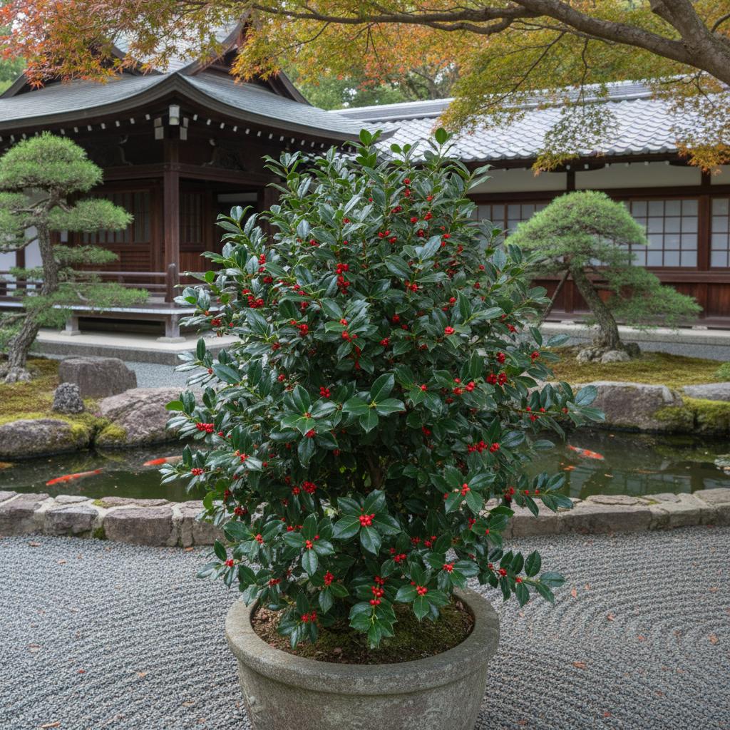 Zwerg-Burford-Stechpalme (Ilex cornuta 'Dwarf Burford')