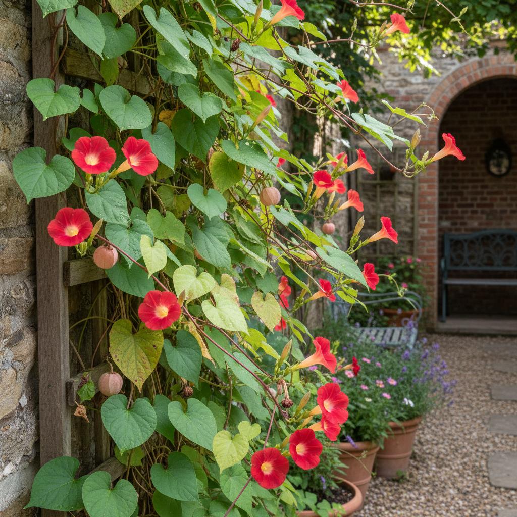 Roter Prunkwinde (Ipomoea hederifolia)