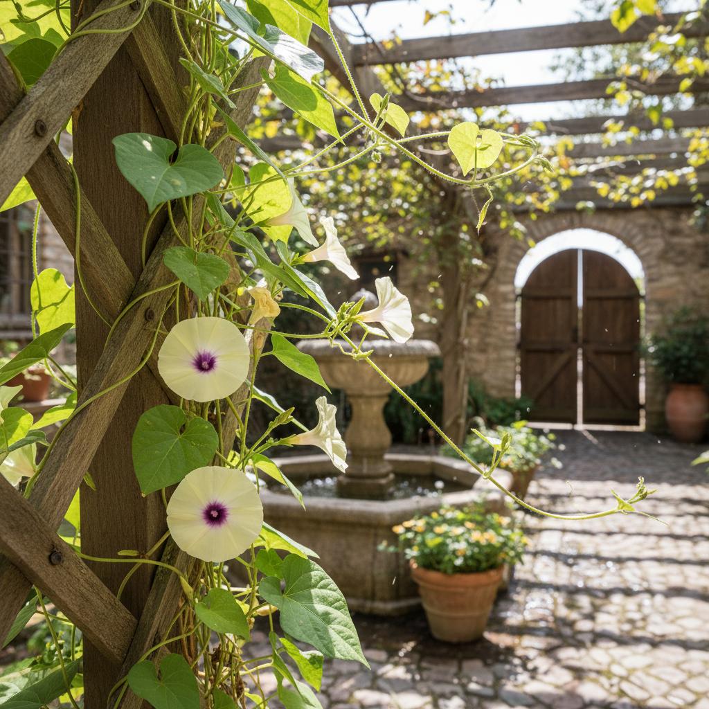 Dunkle Prunkwinde (Ipomoea obscura)