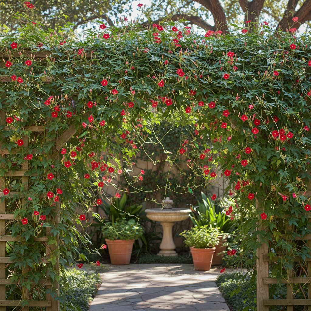 Zypressenwinde (Ipomoea quamoclit)