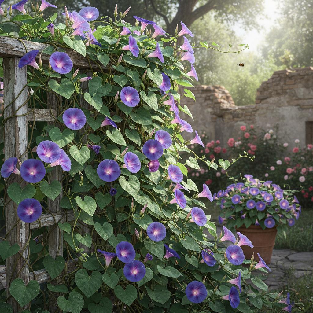 Prunkwinde (Ipomoea purpurea)