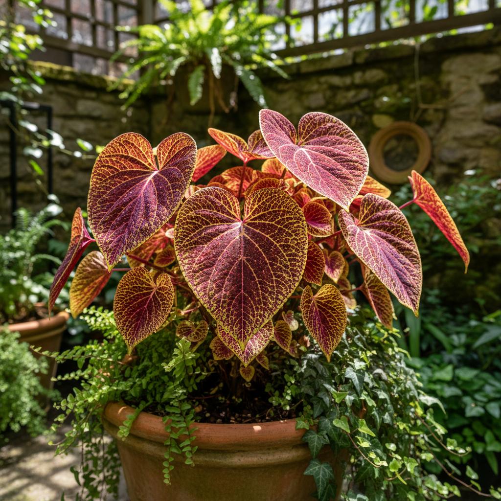 Goldnetzblume (Iresine herbstii Aureoreticulata)