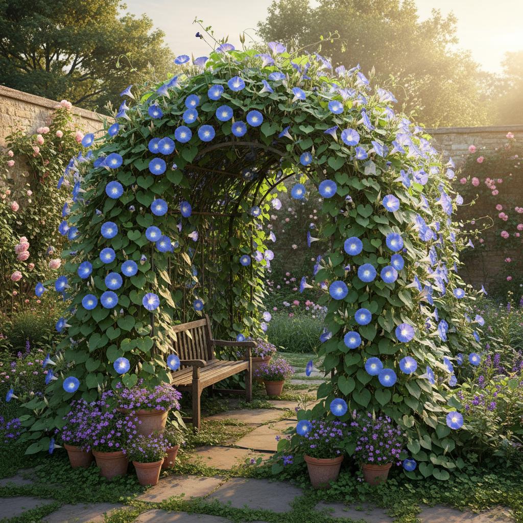 Dreifarbige Prunkwinde (Ipomoea tricolor)