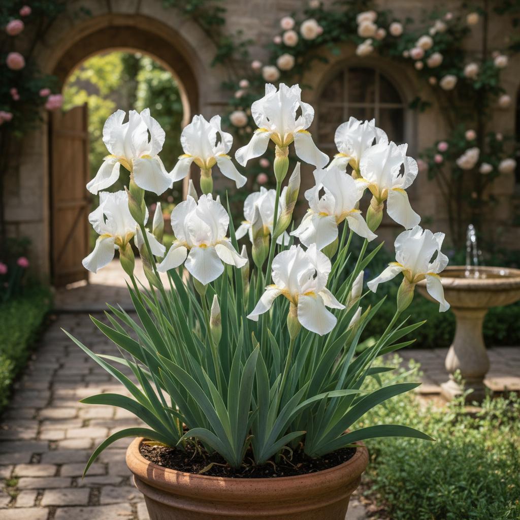 Friedhof-Schwertlilie (Iris albicans)