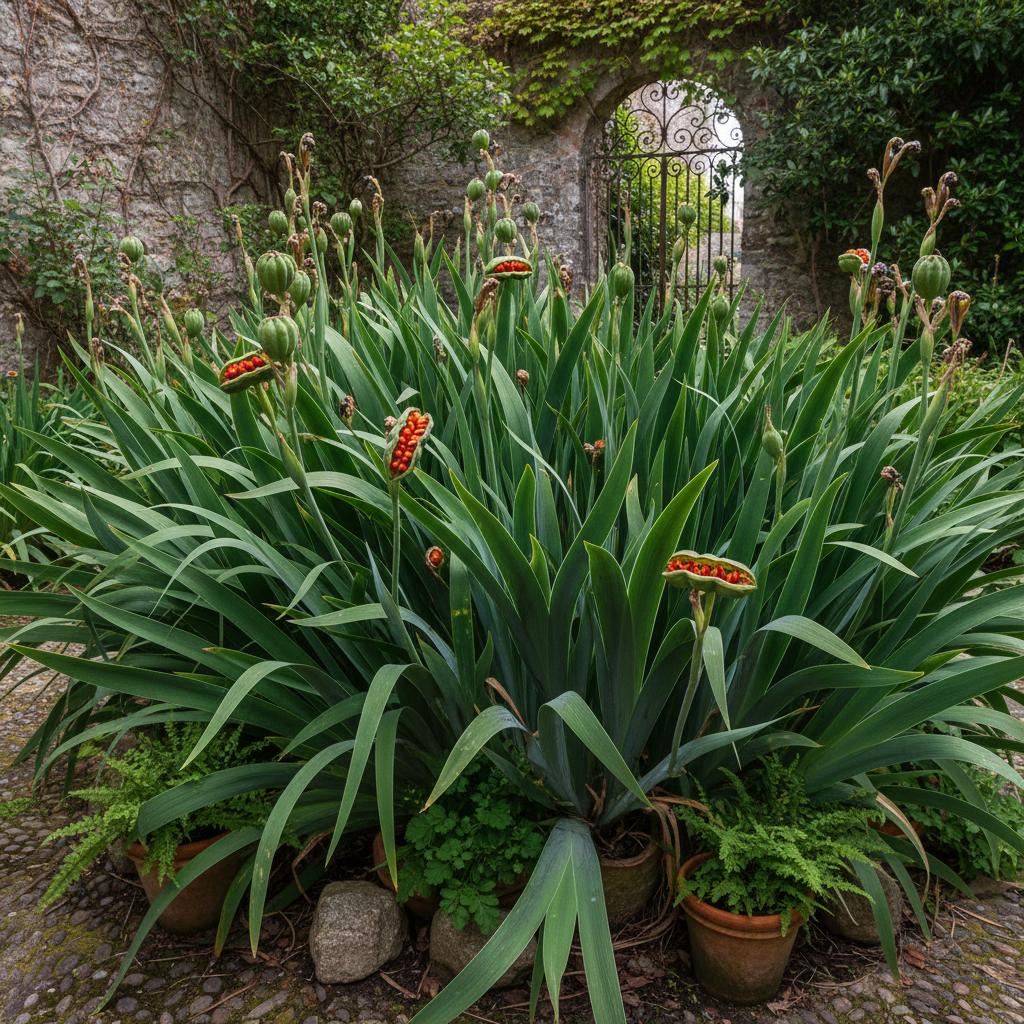 Stink-Schwertlilie (Iris foetidissima)