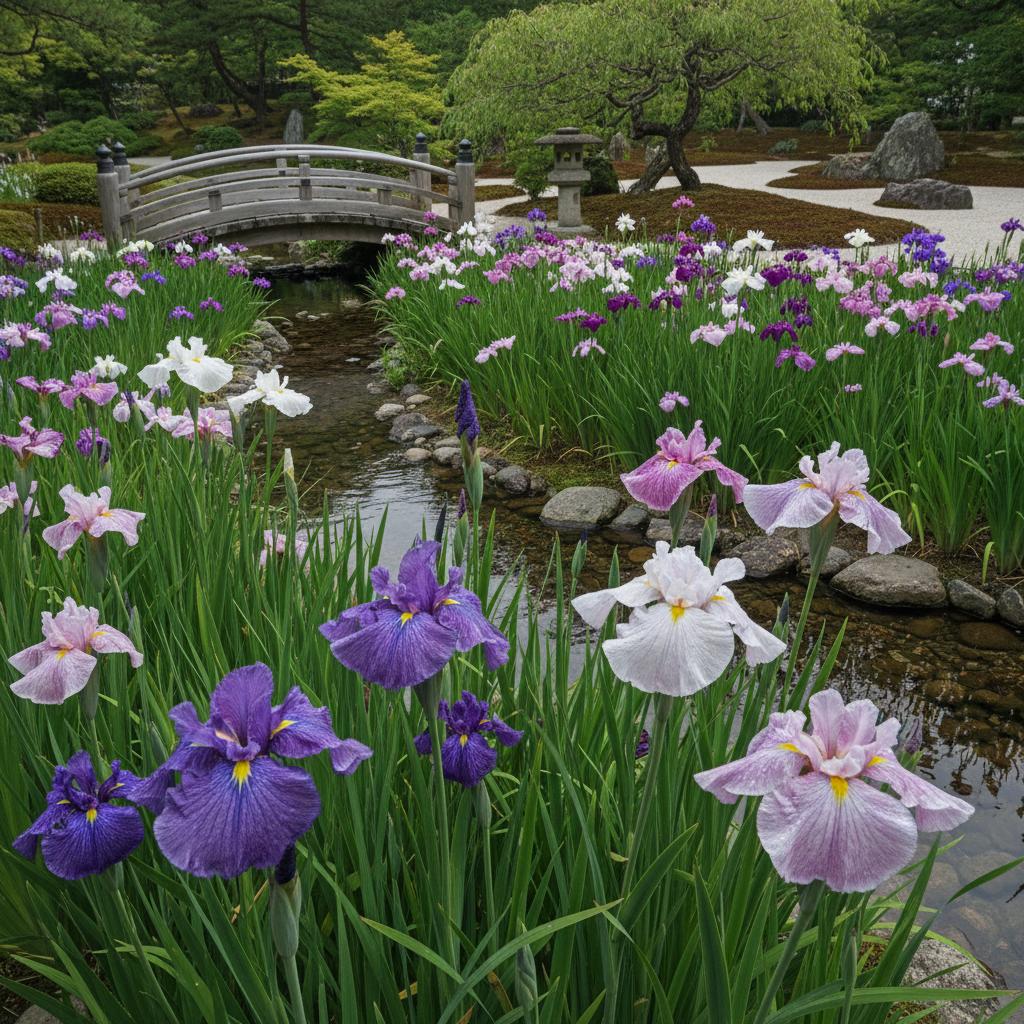 Japanische Schwertlilie (Iris ensata)