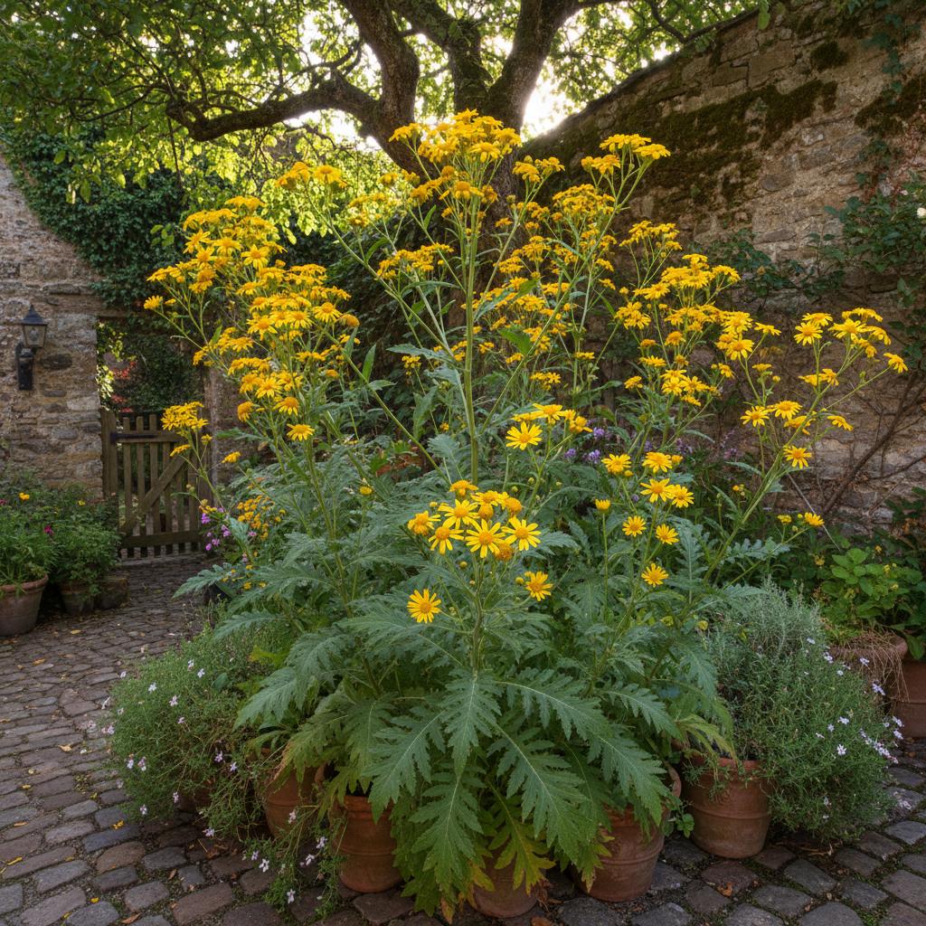 Erba jacobea (Senecio giallo) (Jacobaea vulgaris)