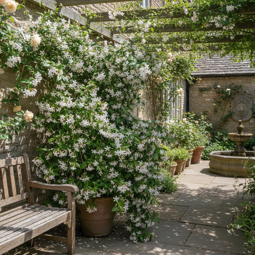 Gelsomino a molte fiori (Gelsomino cinese) (Jasminum polyanthum)