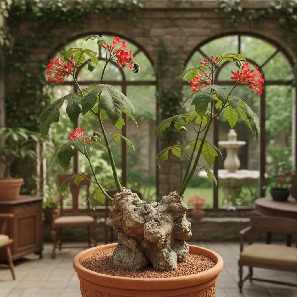 Jatropha a radice grossa (Jatropha macrorhiza)