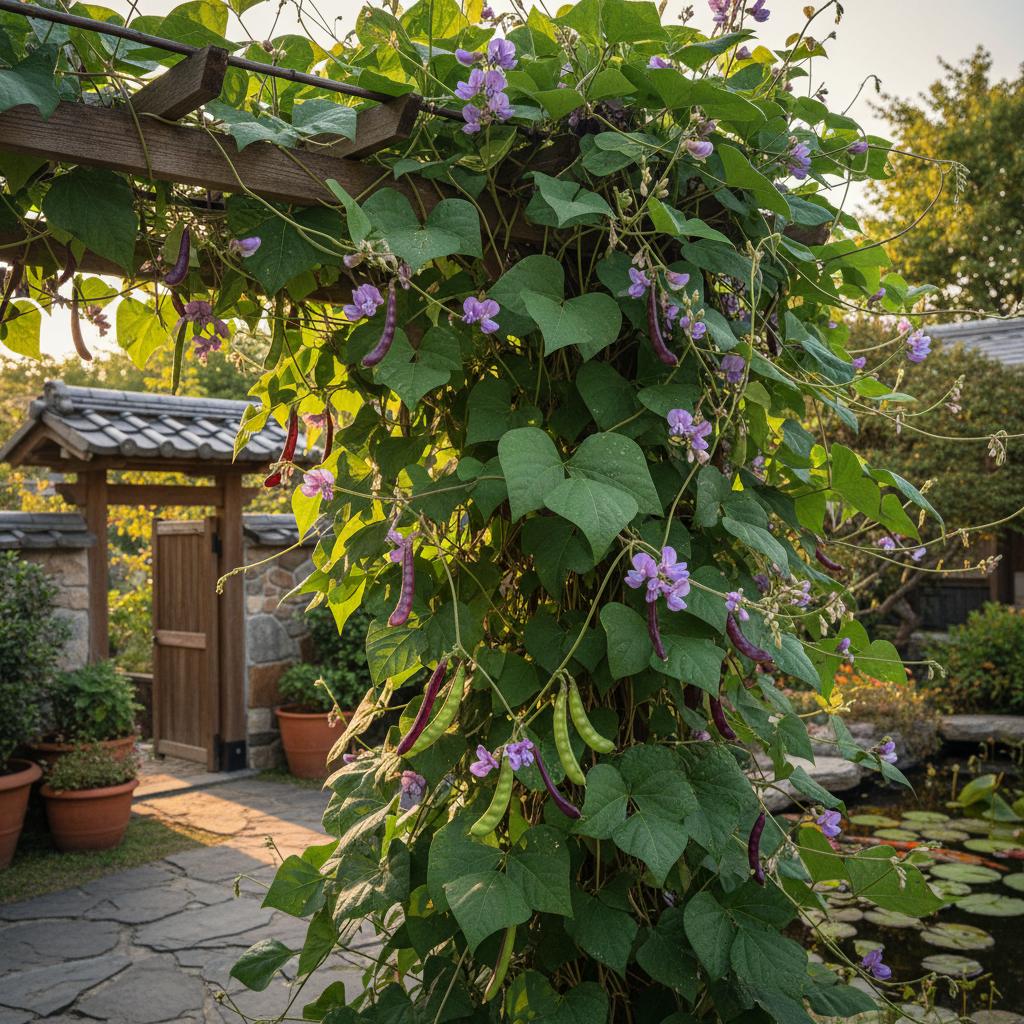 Lablab-Bohne (Lablab purpureus)