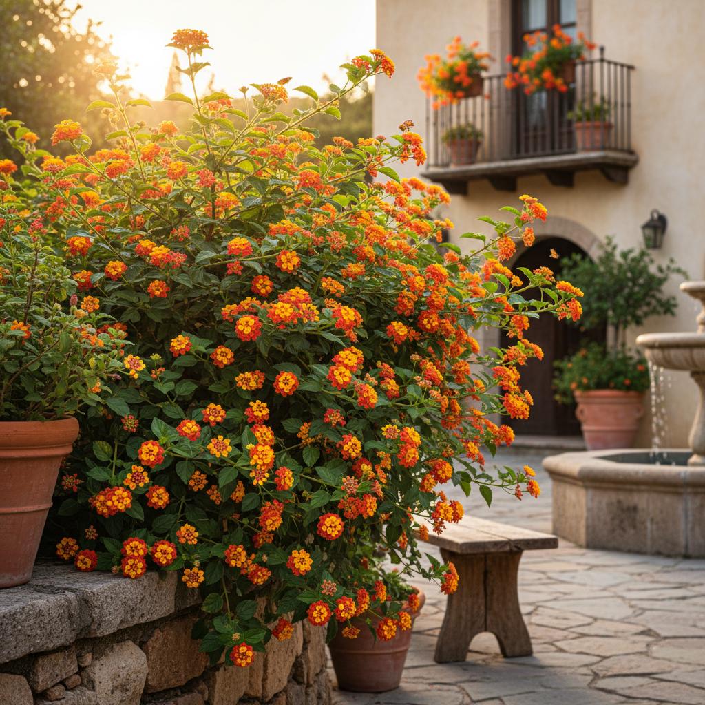Buntes Wandelröschen (Lantana viburnoides)