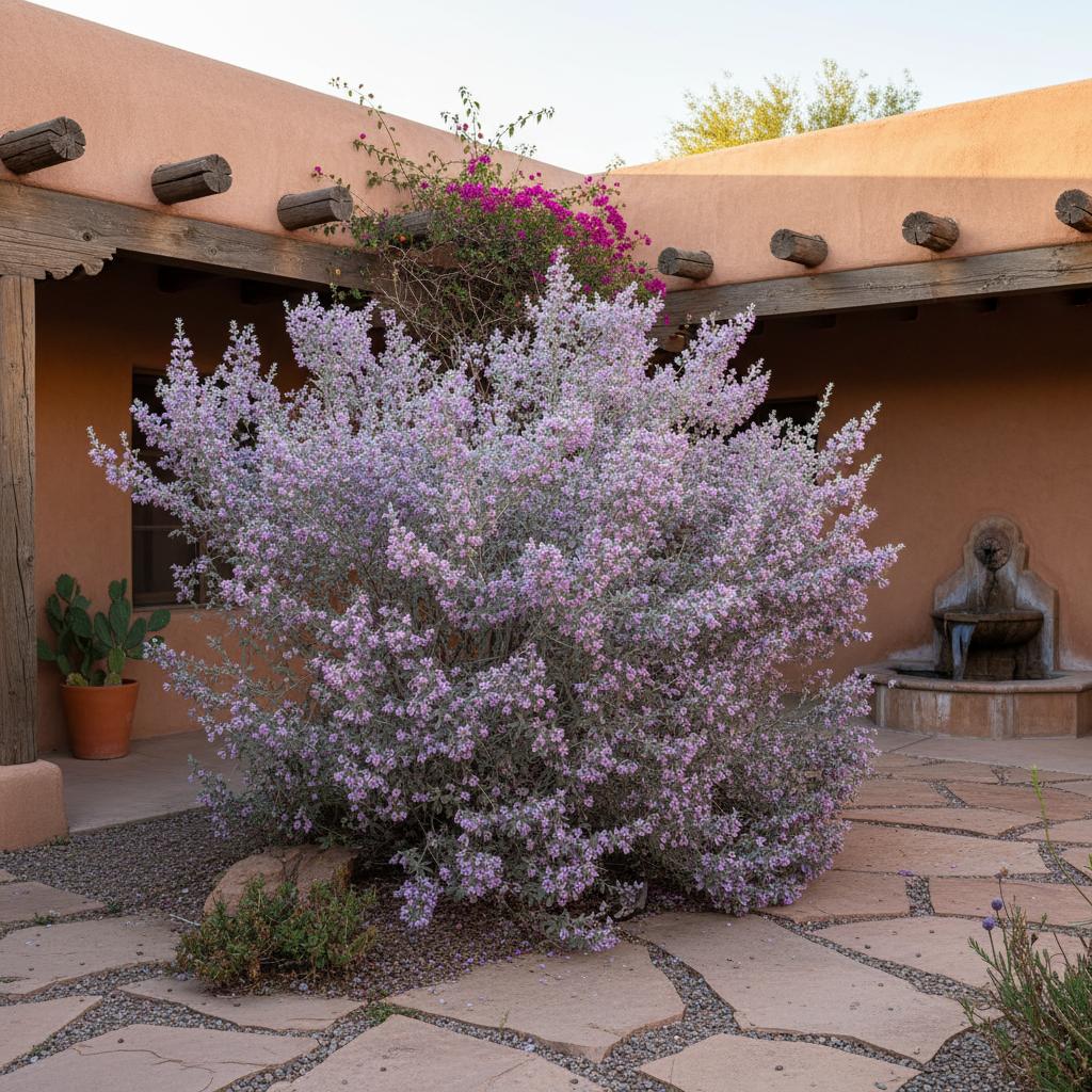 Silberblättriger Blauweidenstrauch (Leucophyllum candidum)