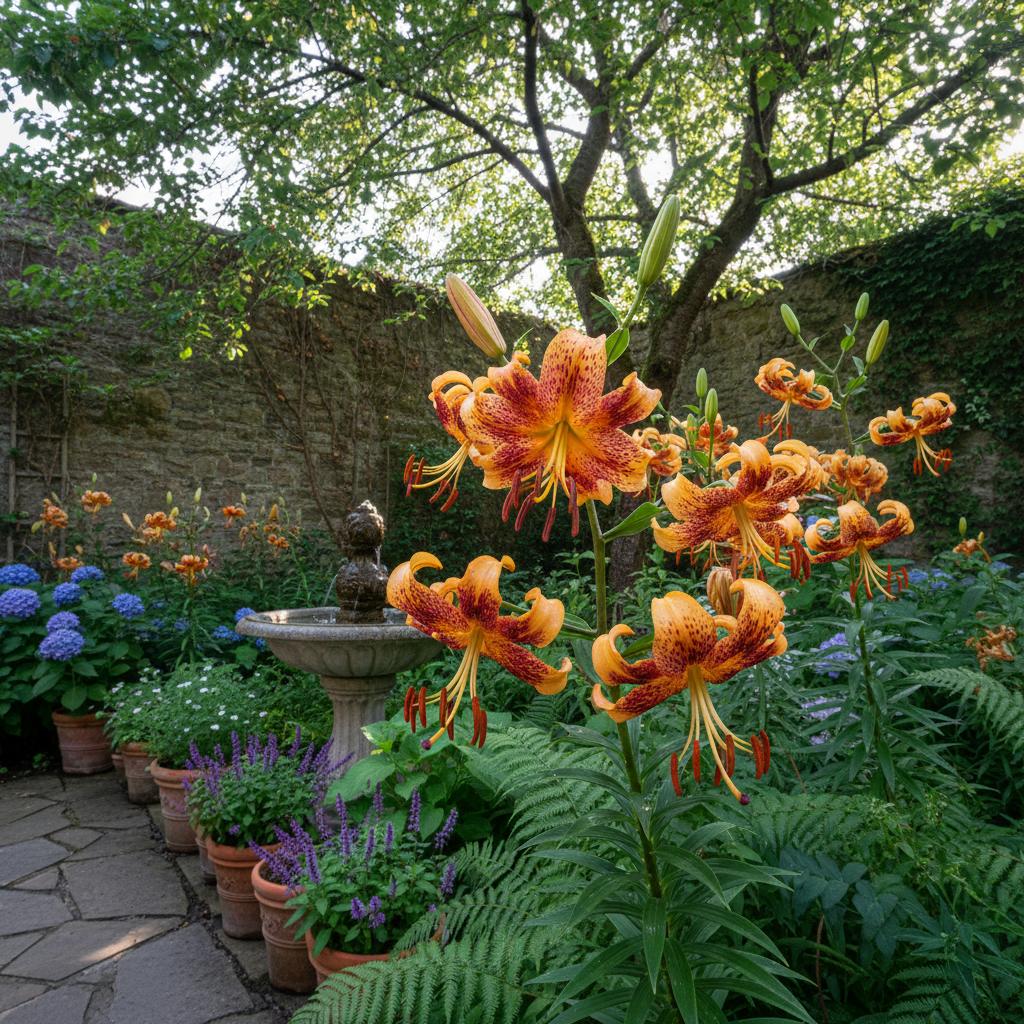 Goldband-Lilie (Lilium auratum)