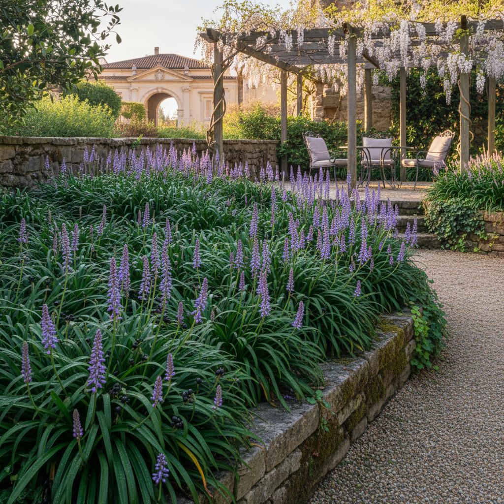 Muschelblütiges Leliegras (Liriope muscari)