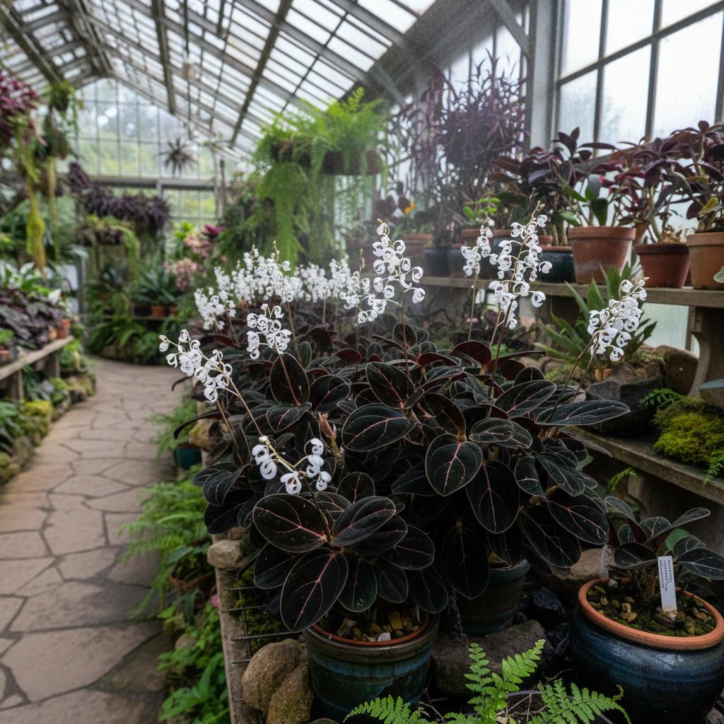 Schwarze Buntblattorchidee (Ludisia discolor nigrescens)