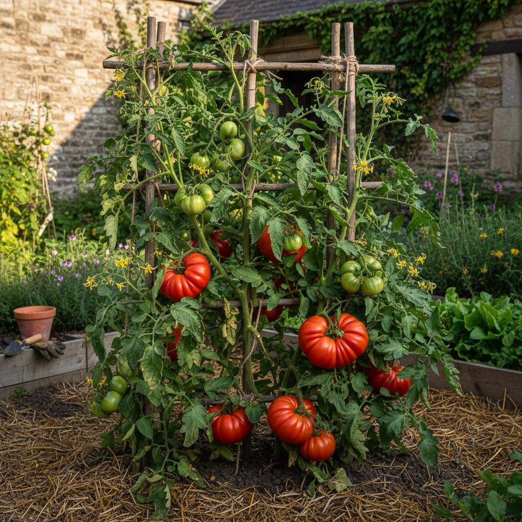 Rindfleischtomate (Lycopersicon esculentum 'Beefsteak')