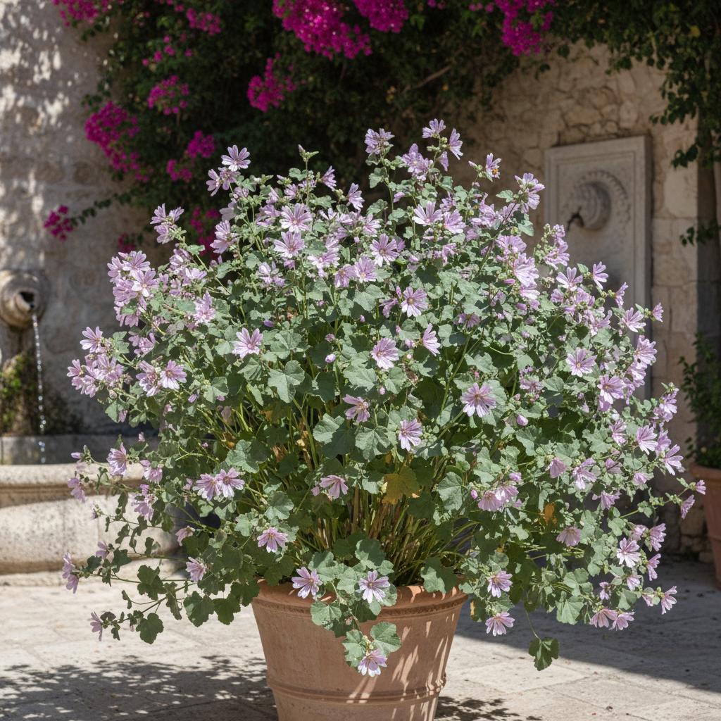 Rundblättrige Malve (Malva subovata)