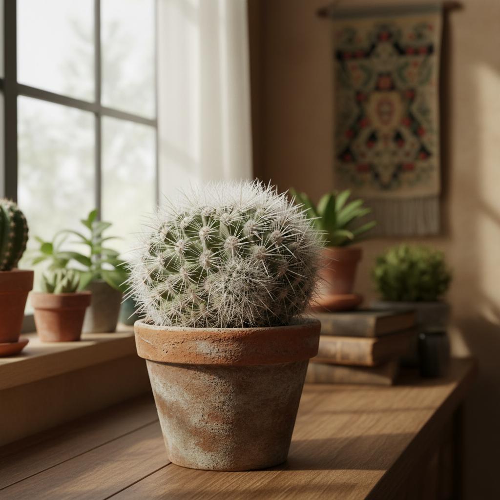 Cacto Cuscino di Spilli (Mammillaria hahniana)