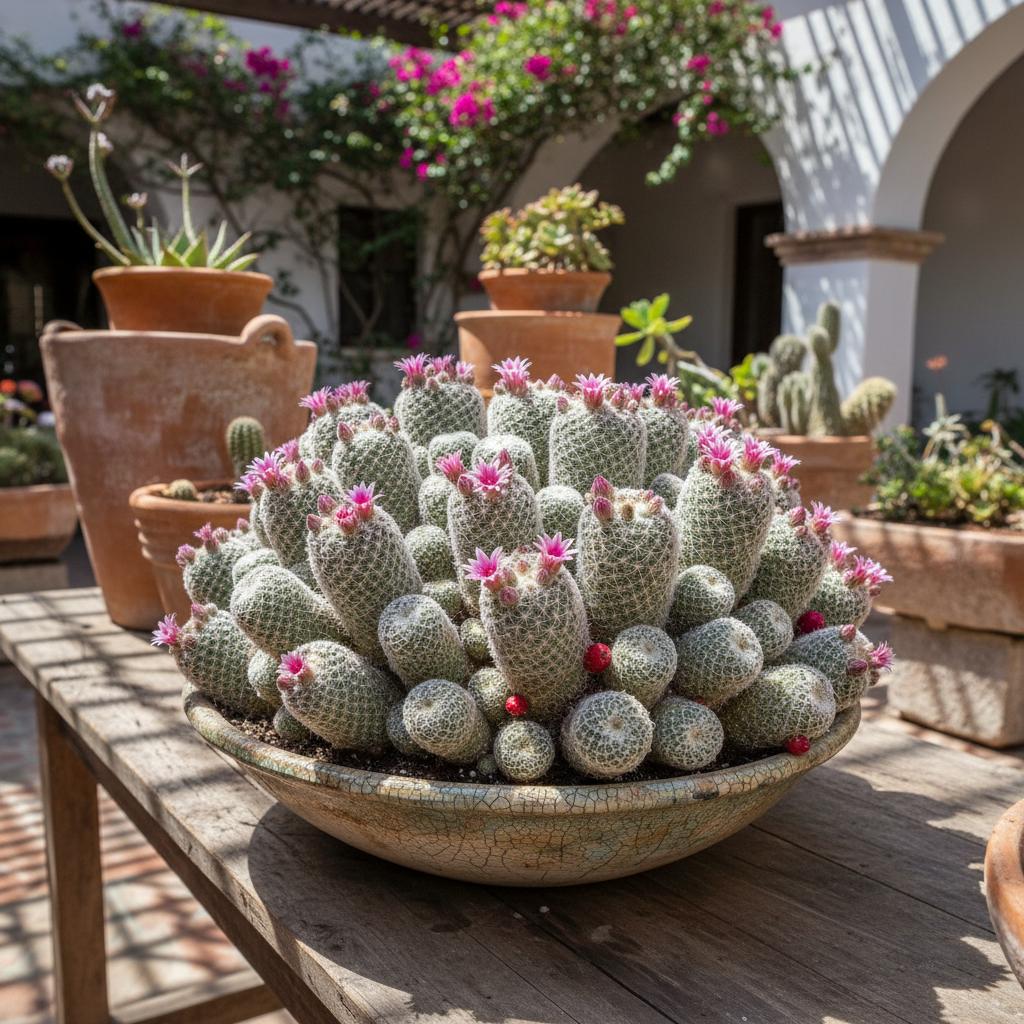 Flacher Nabelkaktus (Mammillaria compressa)