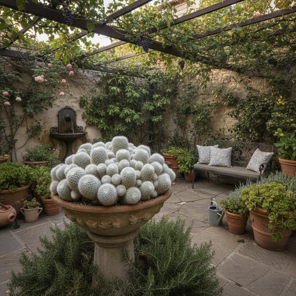 Federmammillarie (Mammillaria plumosa)