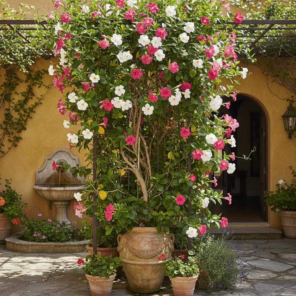 Dipladenie (Mandevilla sanderi)