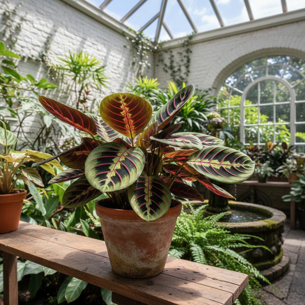 Maranta à feuilles panachées (Maranta leuconeura)