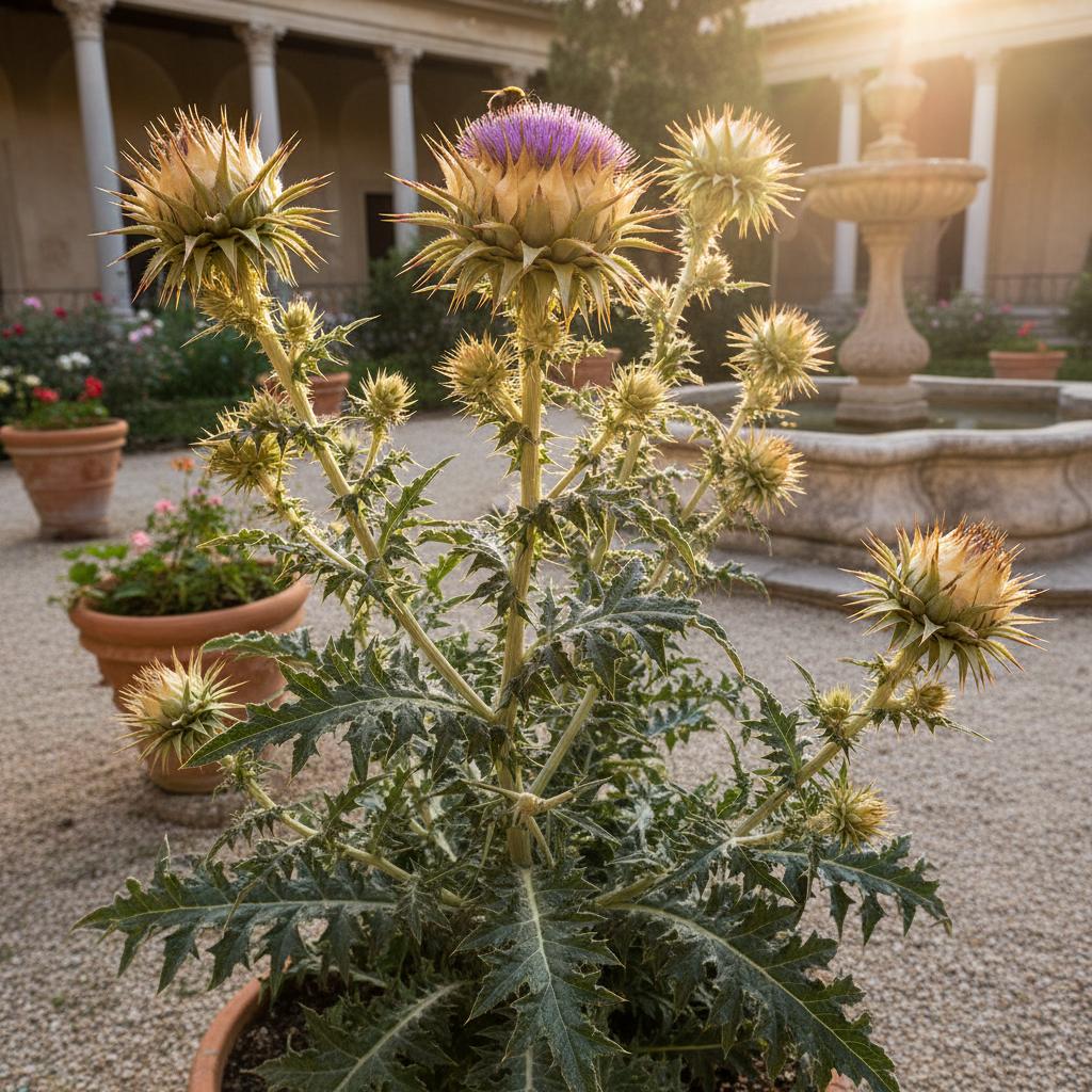 Spanische Skabiosenblume (Mantisalca salmantica)
