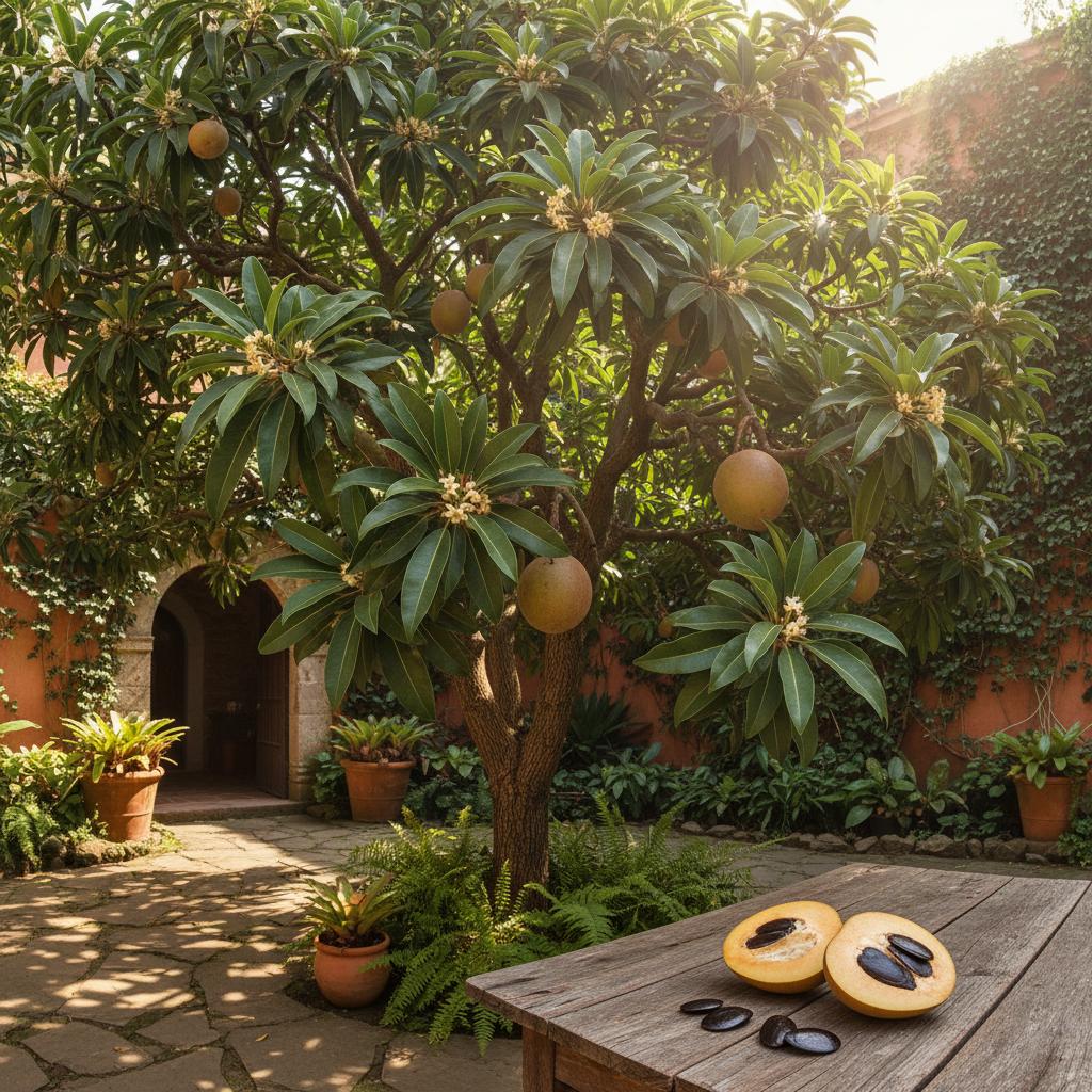 Sapodillabaum (Manilkara zapota)