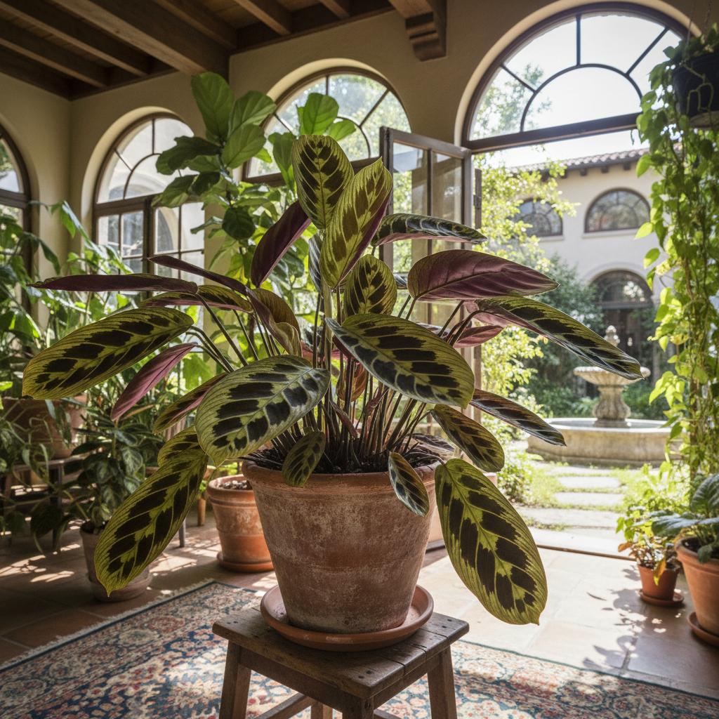 Buntes Pfeilblatt (Maranta kerchoveana var. variegata)