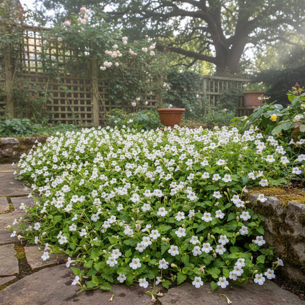 Weißer kriechender Mazus (Mazus reptans 'Alba')