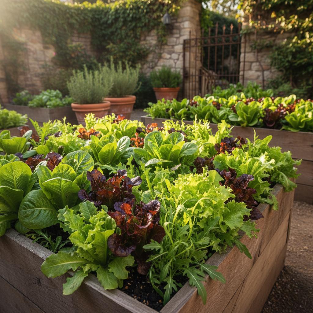 Mesclun-Salat (Lactuca sativa var. mesclun)