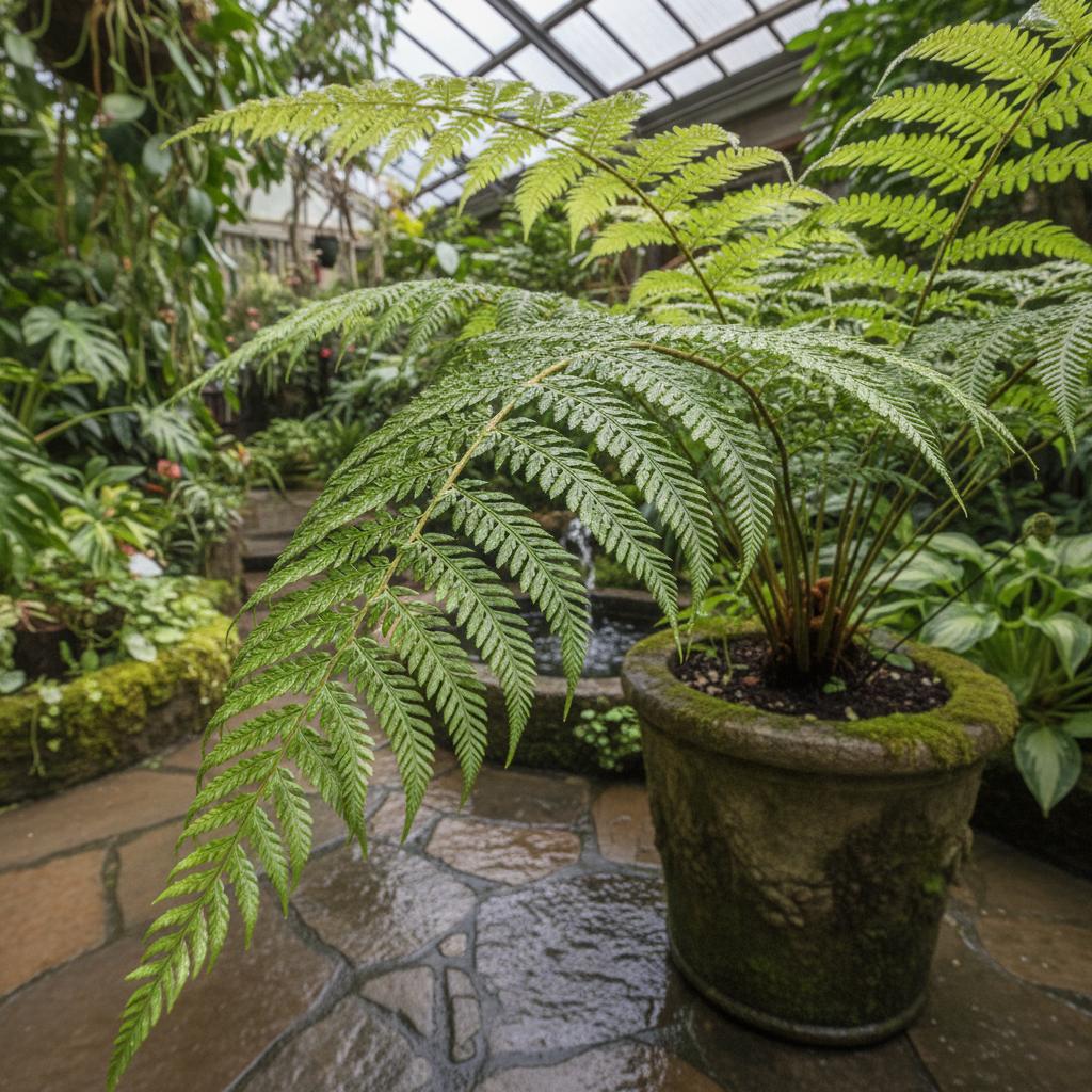 Höhlenfiederfarn (Microlepia speluncae)