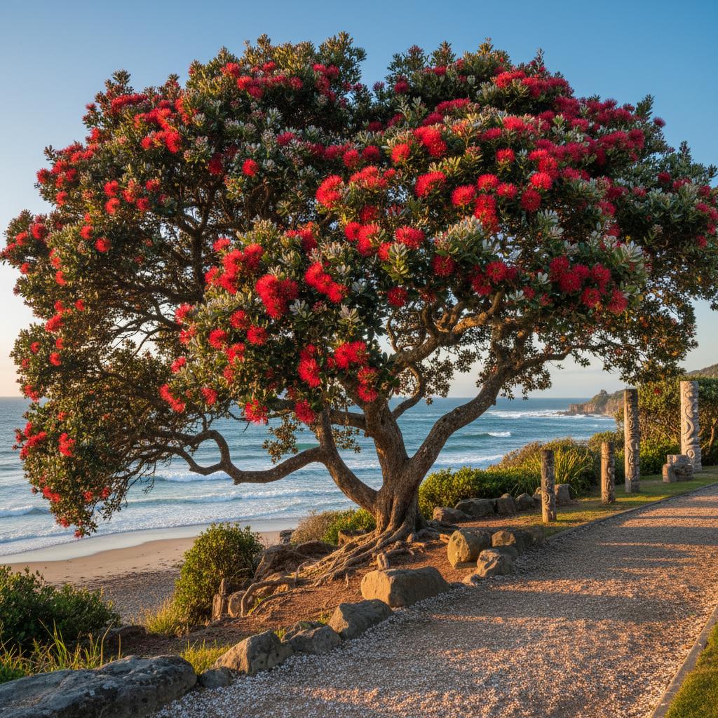Neuseeländischer Weihnachtsbaum (Metrosideros excelsa)