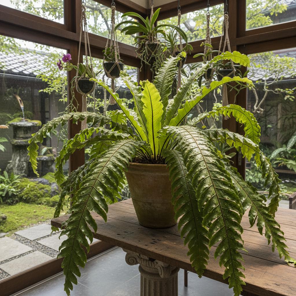 Krokodilfarn (Microsorum musifolium 'Crocodyllus')